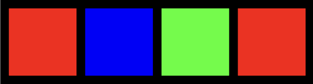 Asymmetric flag pattern