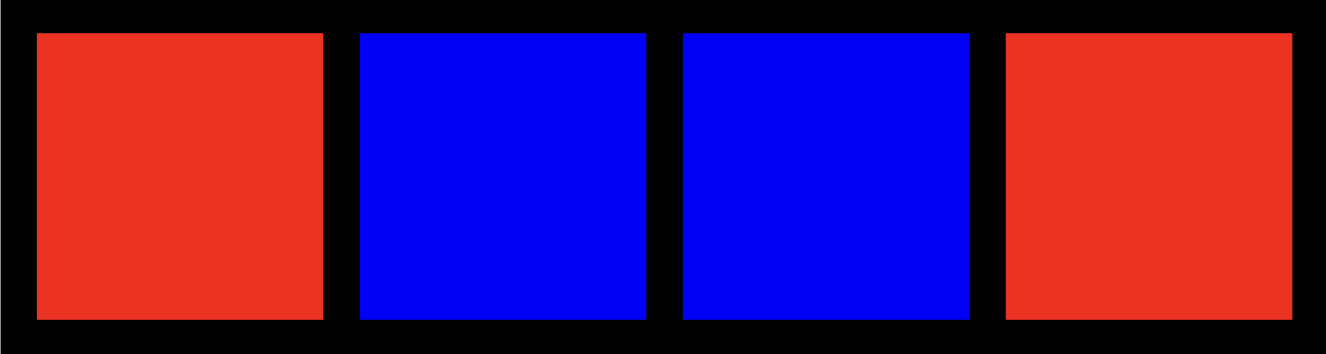 Symmetric flag pattern